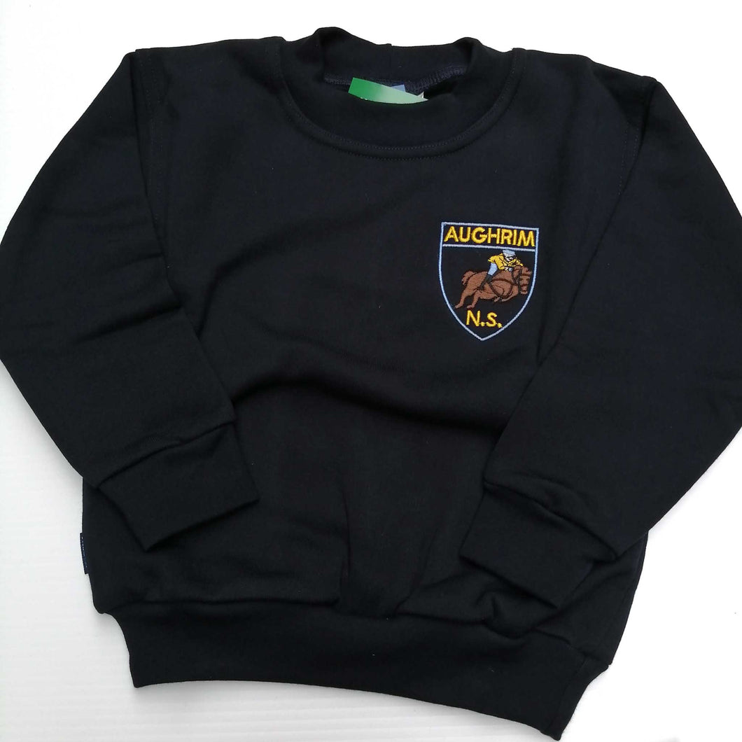 Aughrim NS Crested Sweatshirt Round Neck Navy