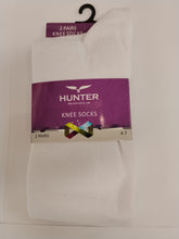 Load image into Gallery viewer, Girls Knee High Socks Twin Pack - White
