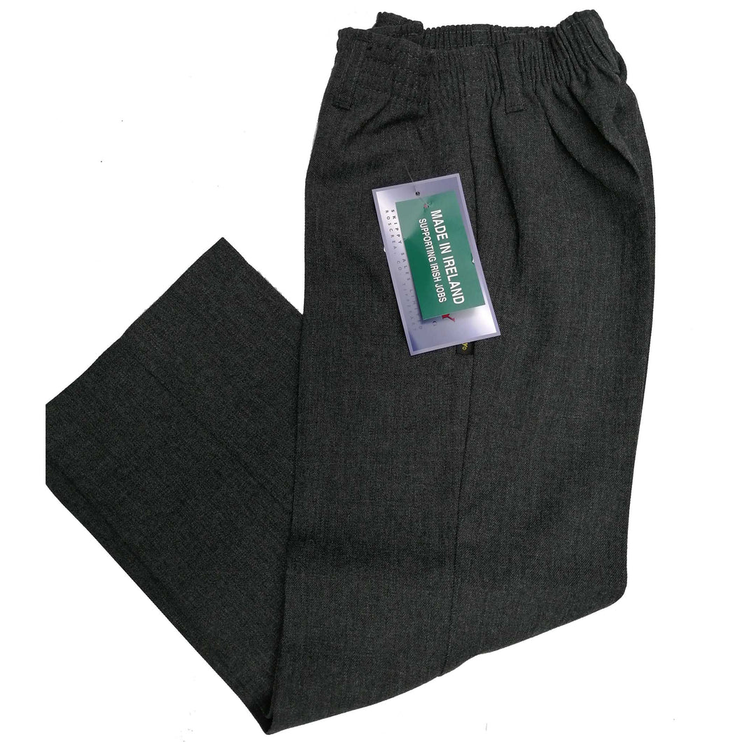 Buy CKL Boys School Uniform Trousers Half Elastic Waist Zip Front Trouser  Pants Online at desertcartINDIA