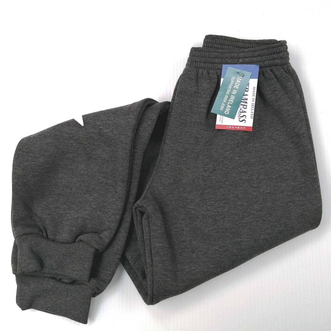 Jog Pants with Cuff, Fabric as Sweatshirt, Grey
