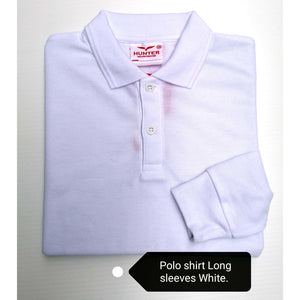 Collar T-Shirt Long Sleeve White